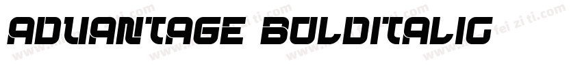 Advantage BoldItalic字体转换